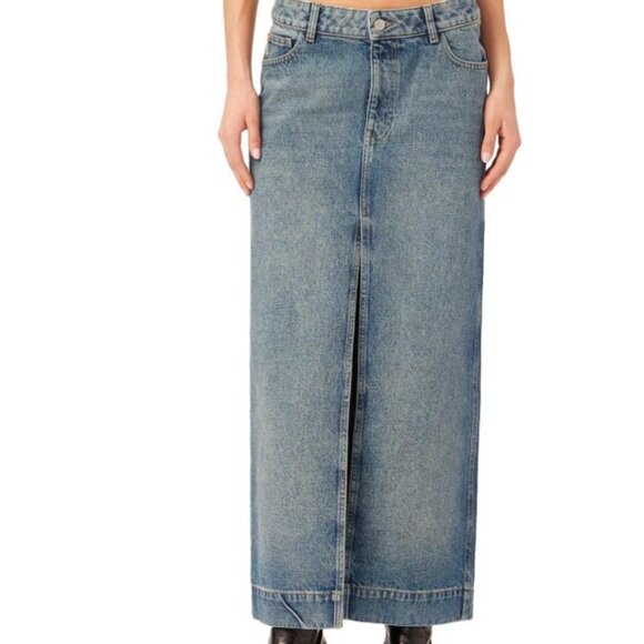BRAND NEW DL1961 Premium Denim Asra Straight Denim Maxi-Skirt size 29 NWT